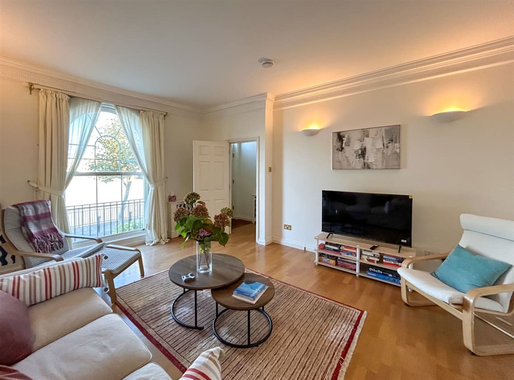 Living area at On The Thames in London, England