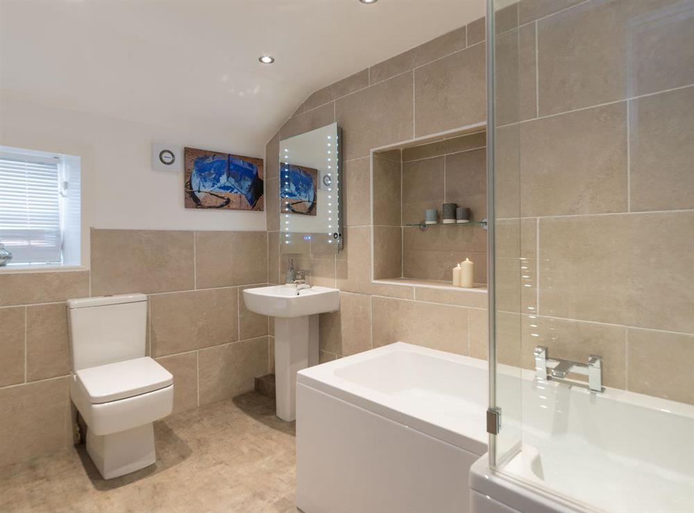 Bathroom at One Beckside in Staithes, near Whitby, Yorkshire, North Yorkshire