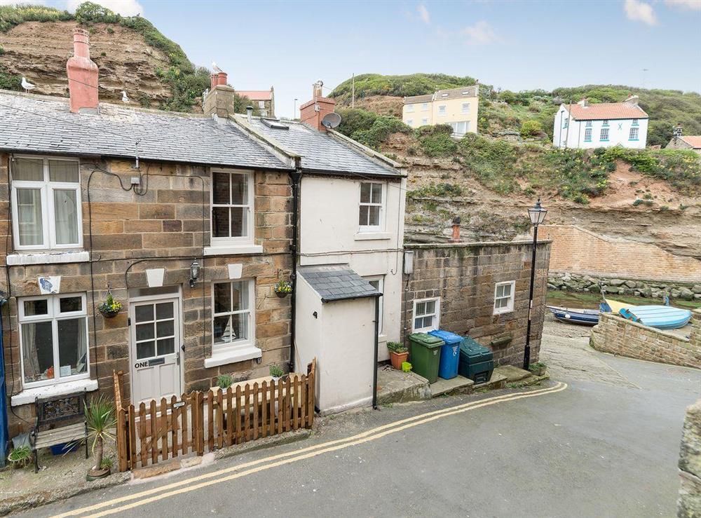 Beautifully restored former fisherman’s cottage at One Beckside in Staithes, near Whitby, Yorkshire, North Yorkshire