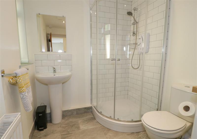 This is the bathroom at One Conway View, Llansanffraid Glan Conwy