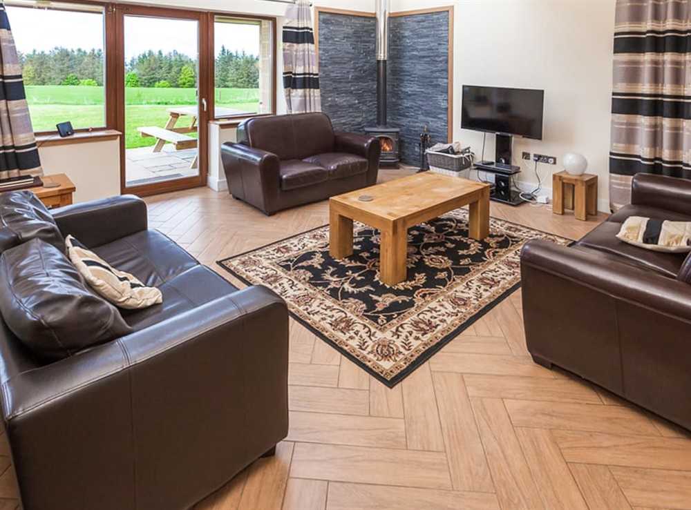 Living area at One Eden Cottage in Linlithgow, West Lothian
