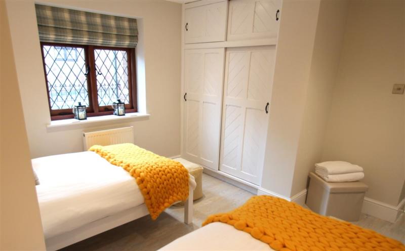 One of the 3 bedrooms at One Grooms Cottage, Dunster