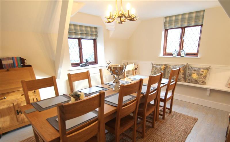 The dining room at One Grooms Cottage, Dunster