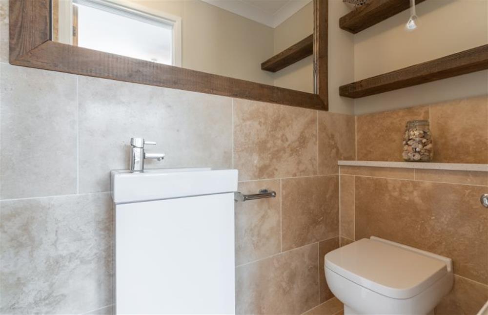 Ground floor: Master en-suite shower room at One Lazy Duck, Heacham  near Kings Lynn