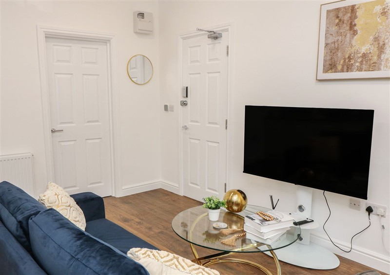 The living room at One, Peterborough