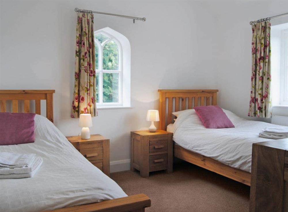 Twin bedroom at One Piccadilly in Trefonen, near Oswestry, Shropshire., Great Britain
