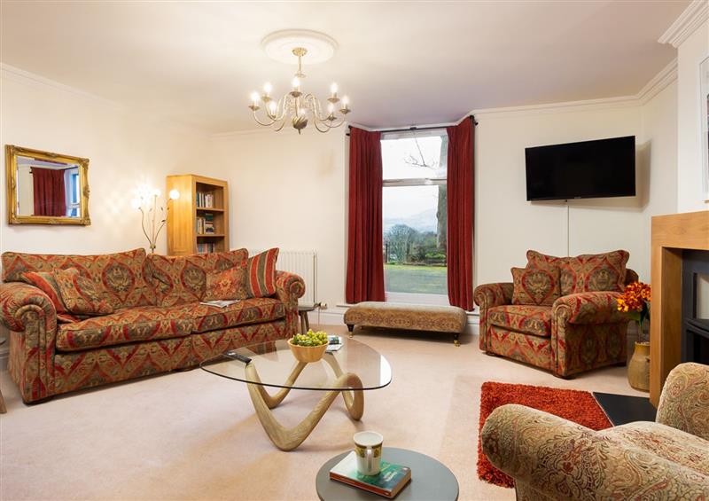 The living area at One The Howe, keswick