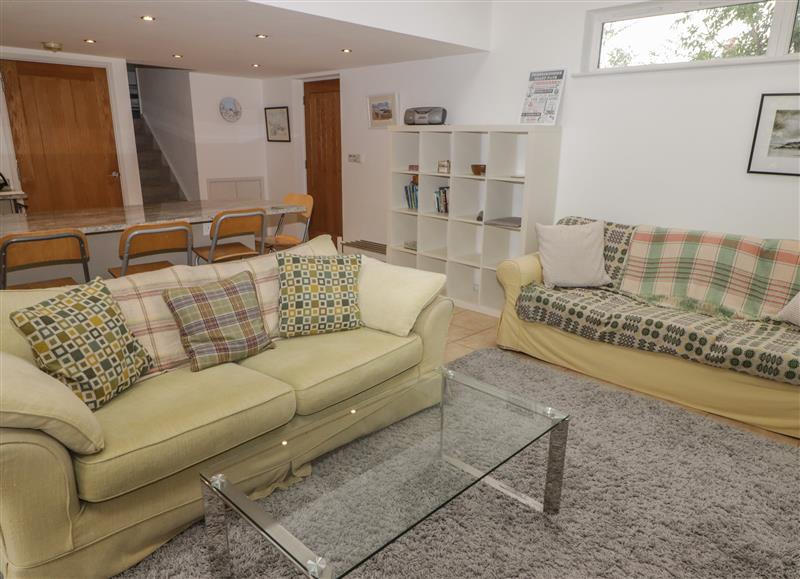 Enjoy the living room at One Tree House, Dinas Cross