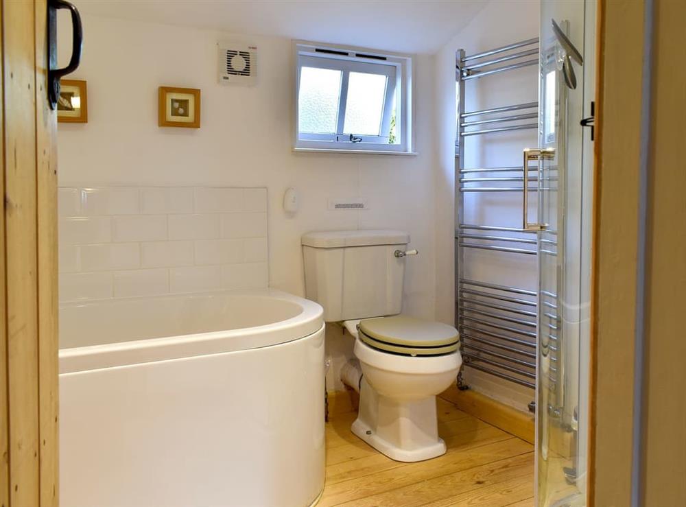Bathroom at One Well Cottage in Holton, near Halesworth, Suffolk
