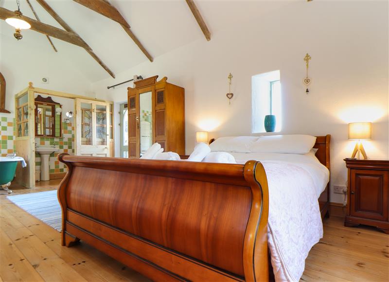 One of the bedrooms at Oofoos Barn, Mullion