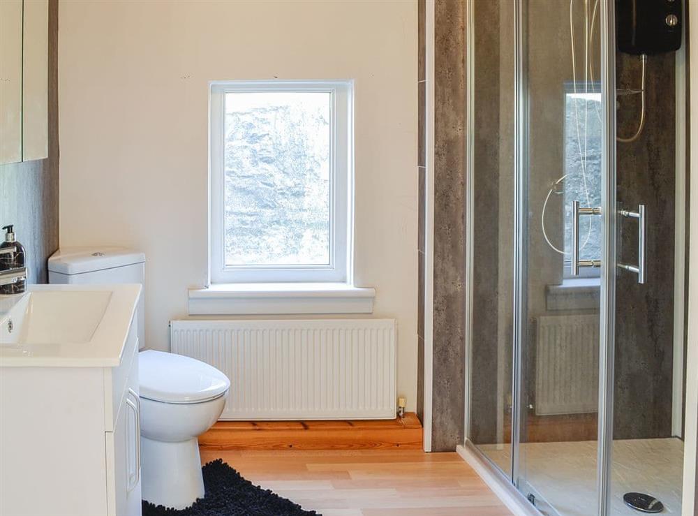 En-suite at Oor Wee Hoose in Whithorn, Wigtownshire