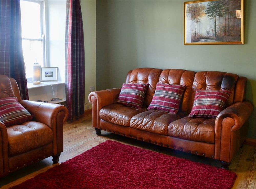Living room at Oor Wee Hoose in Whithorn, Wigtownshire