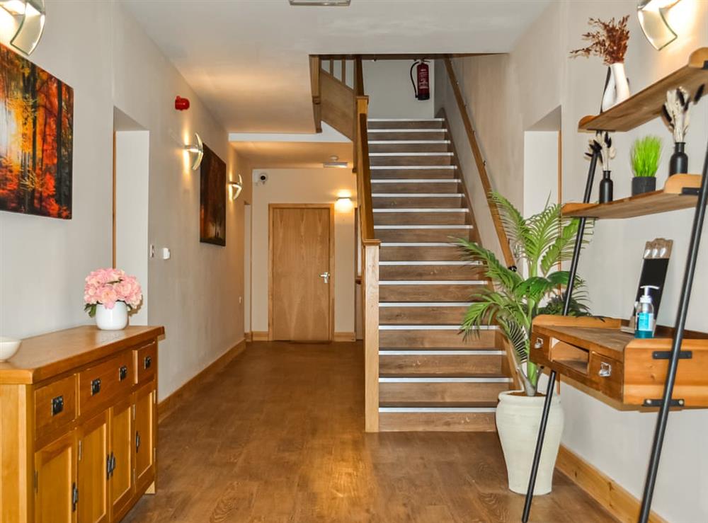Stairs at Orby Hall Studio 4 in Orby, near Spilsby, Lincolnshire