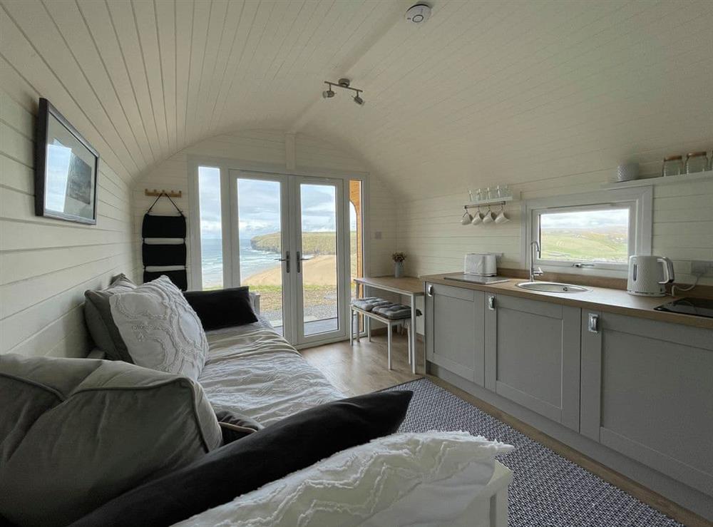 Interior at Orca Pod in Strathy Bay, Caithness