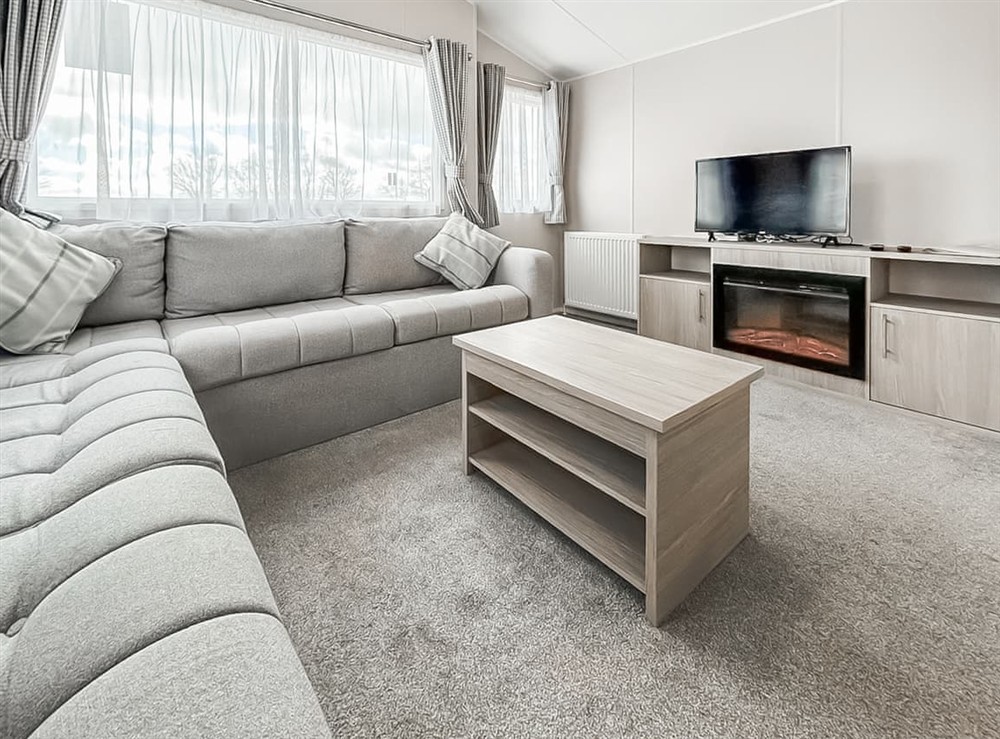 Open plan living space at Orchard 14 in Montrose, Aberdeenshire