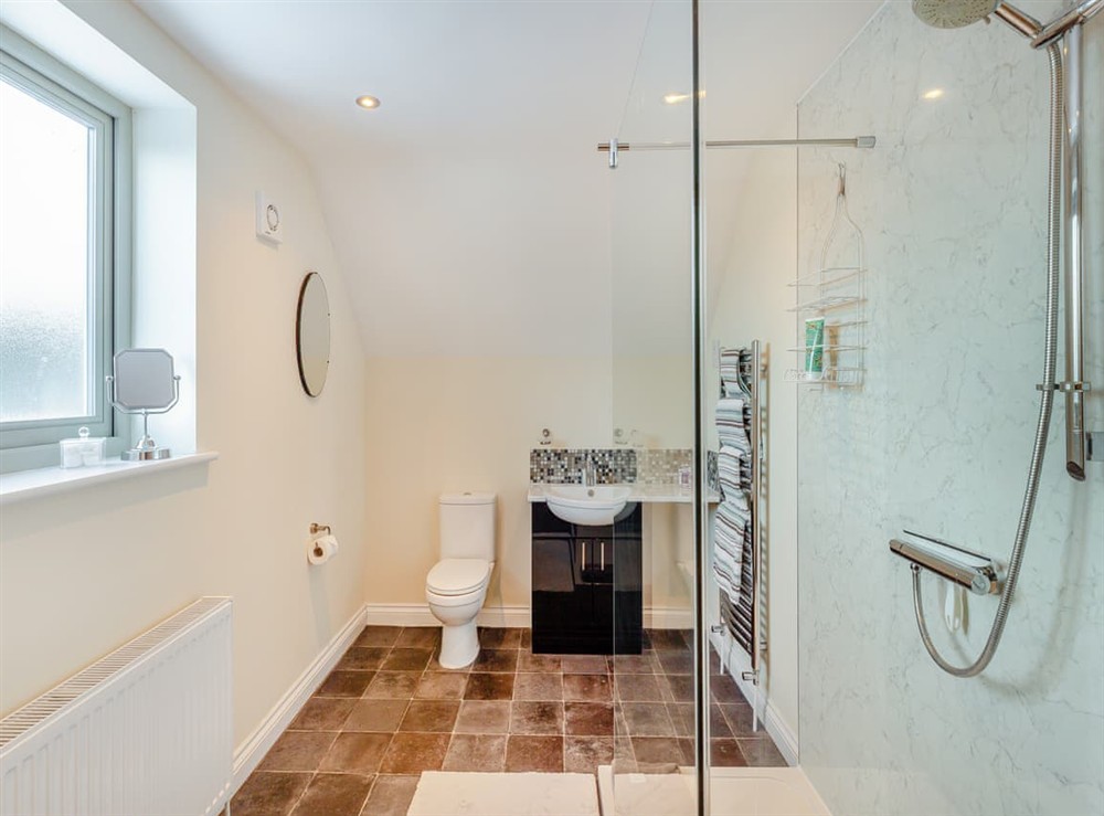 Shower room at Orchard Barn in Llandrindod Wells, Powys