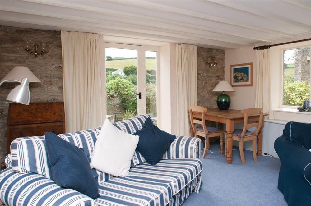 Comfortable lounge at Orchard Barn in , Salcombe