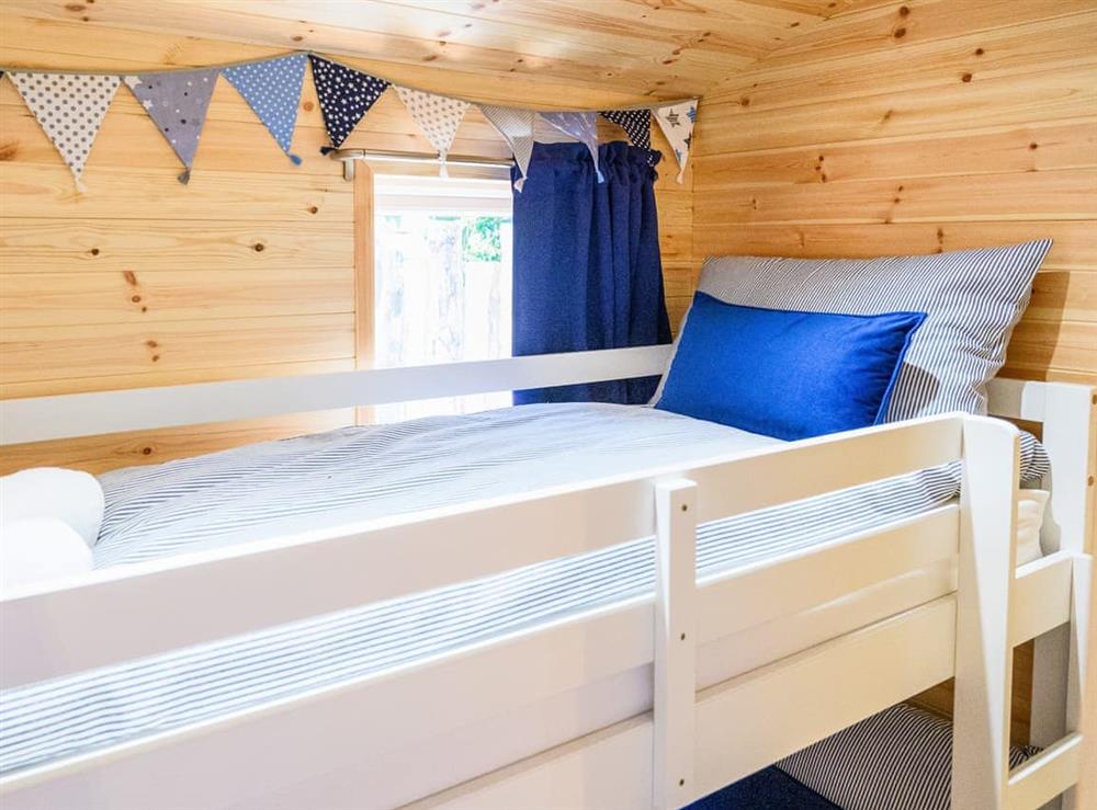 Bunk bedroom at Orchard Cabin in Portyerrock, near Newton Stewart, Wigtownshire