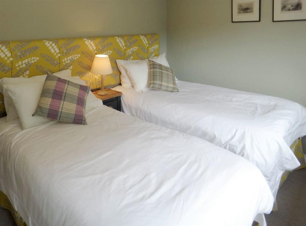 Twin bedroom at Orchard Cottage in Little Salkeld, near Penrith, Cumbria