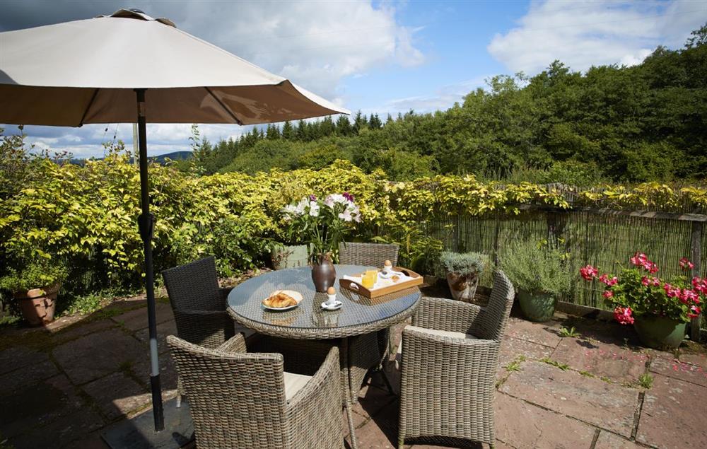 Outdoor dining area  at Orchard Cottage (Monmouthshire), Penterry
