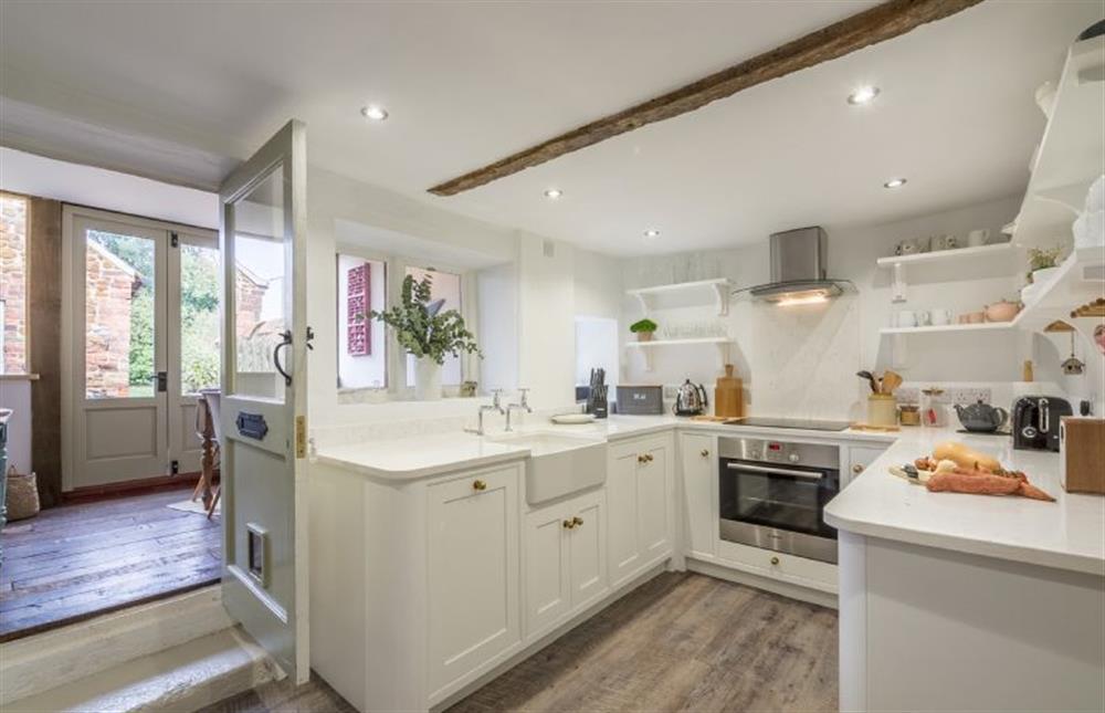 Ground floor: The kitchen leads to the bright dining room at Orchard Cottage, Ringstead near Hunstanton