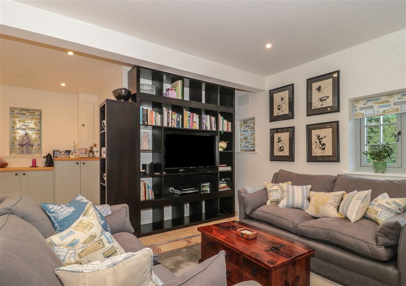 The living area at Orchard Cottage, Ryme Intrinseca near Yetminster