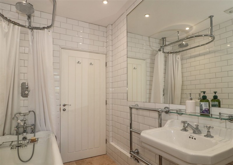This is the bathroom at Orchard Cottage, Ryme Intrinseca near Yetminster