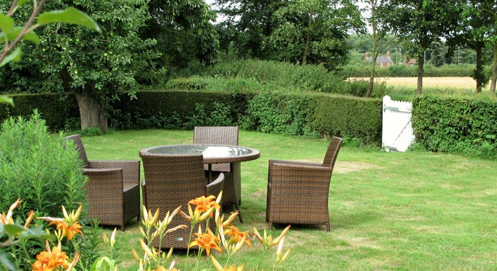 The garden at Orchard Cottage in Spilsby, Lincolnshire
