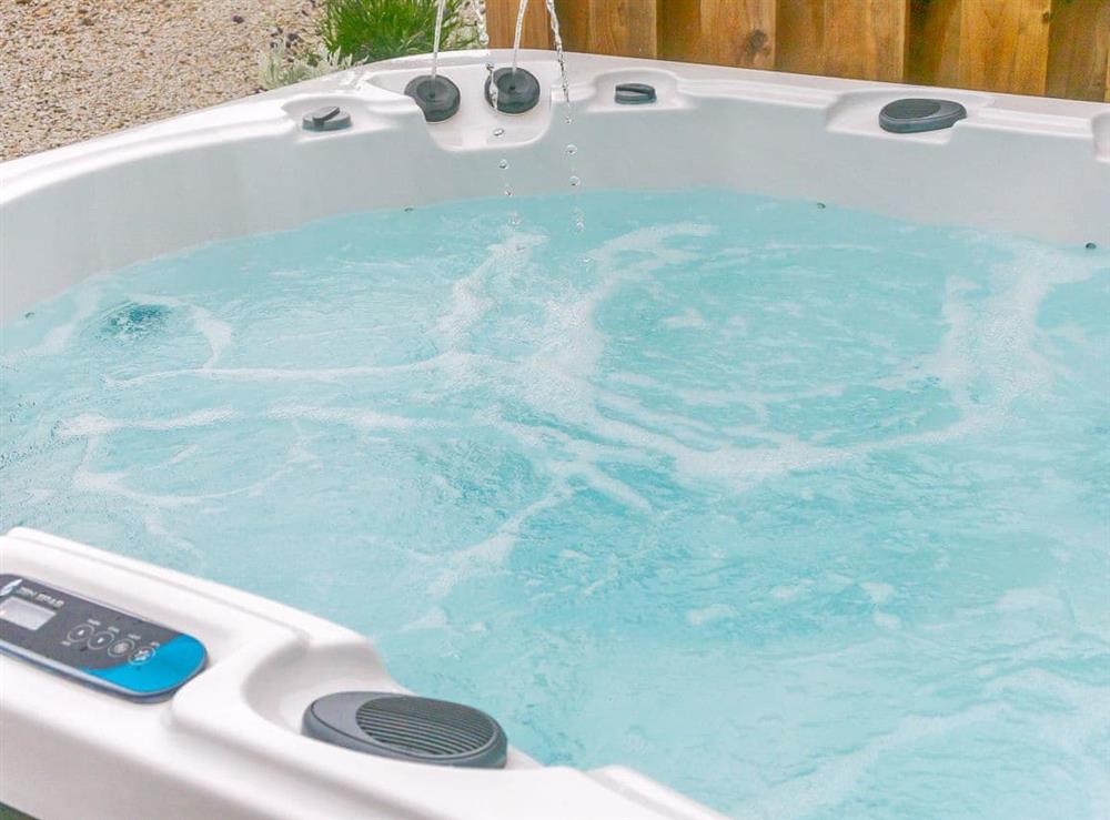 Hot tub at Orchard Cottage in Staintondale, near Scarborough , Yorkshire, North Yorkshire