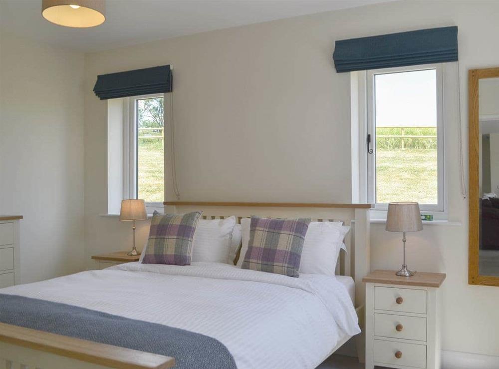 Comfortable double bedroom at Orchard Cottage in Upton Cressett, near Ironbridge, Shropshire
