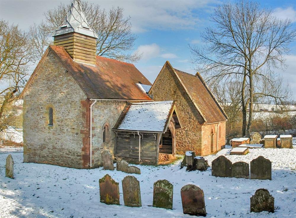St Michaels Church, Upton Cressett at Orchard Cottage in Upton Cressett, near Ironbridge, Shropshire