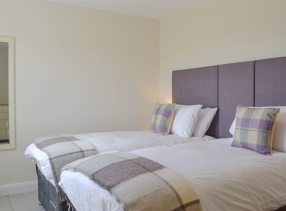 Well presented twin bedroom at Orchard Cottage in Upton Cressett, near Ironbridge, Shropshire