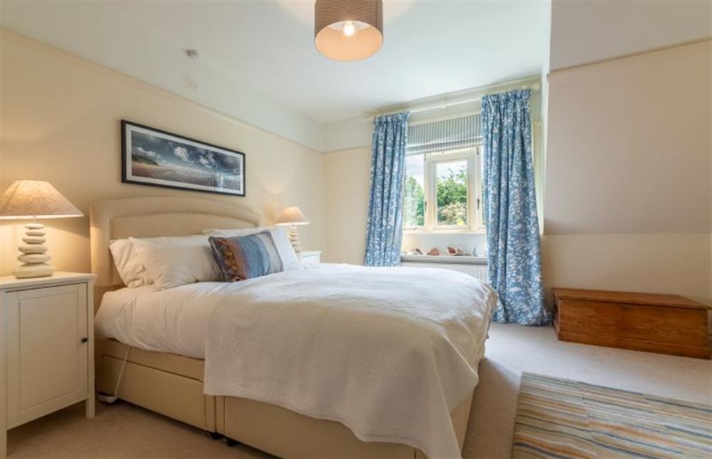 First floor: Master bedroom at Orchard Cottage, Wells-next-the-Sea