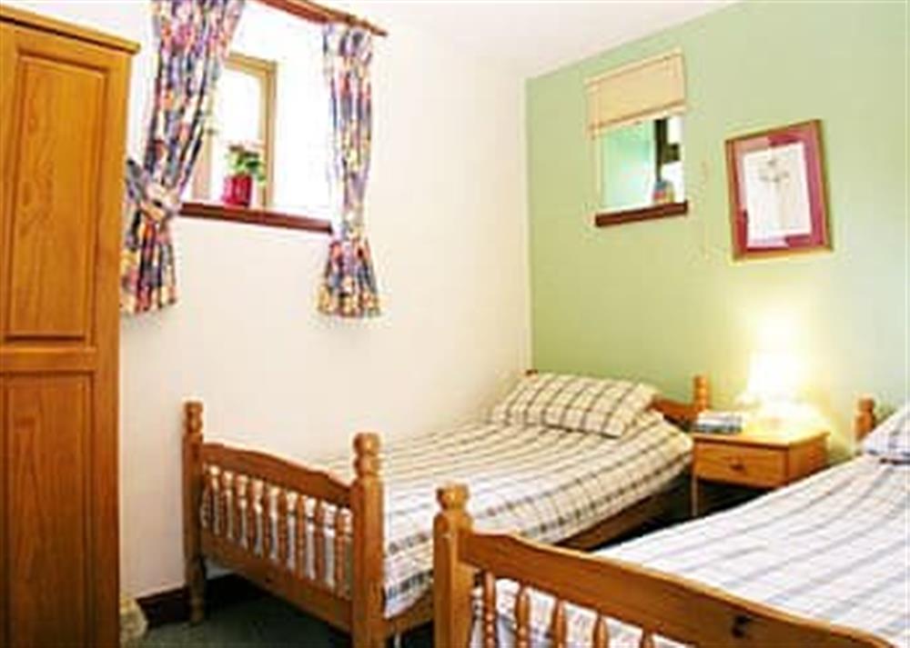Twin bedroom at Orchard Cottage in Wheddon Cross, Exmoor, Somerset