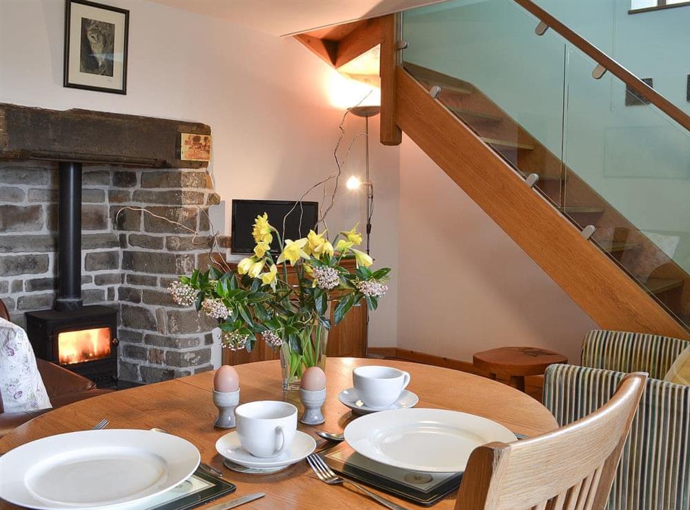 Open plan living space at Gardeners Cottage, 