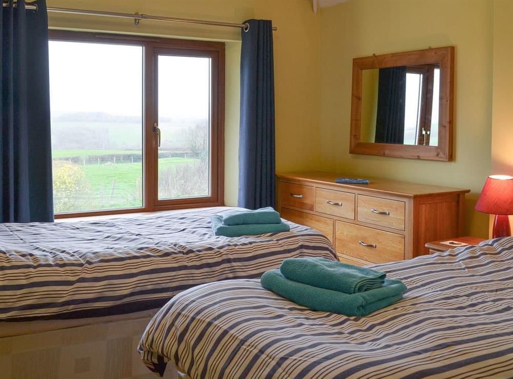 Twin bedroom at Orchard Cottage, 