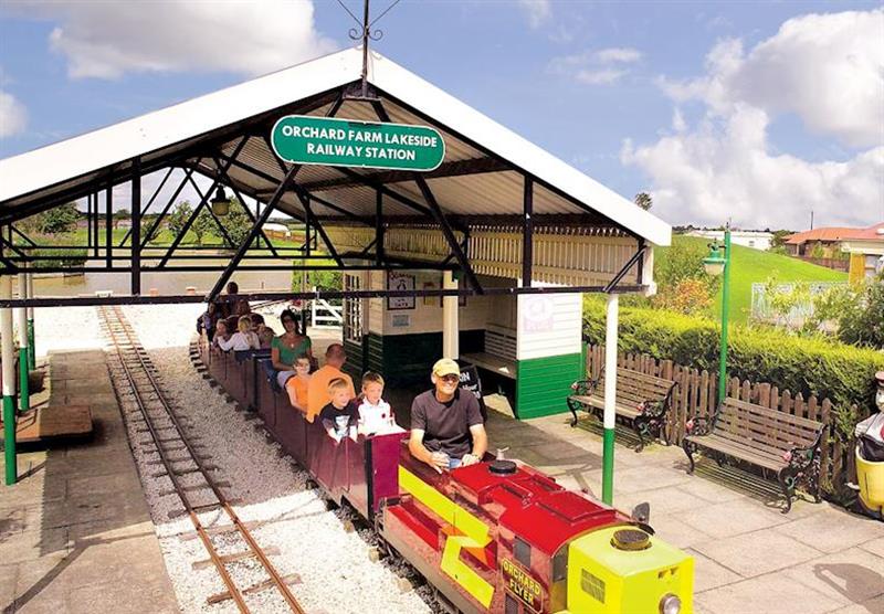 Miniature railway at Orchard Farm in Yorkshire, North of England