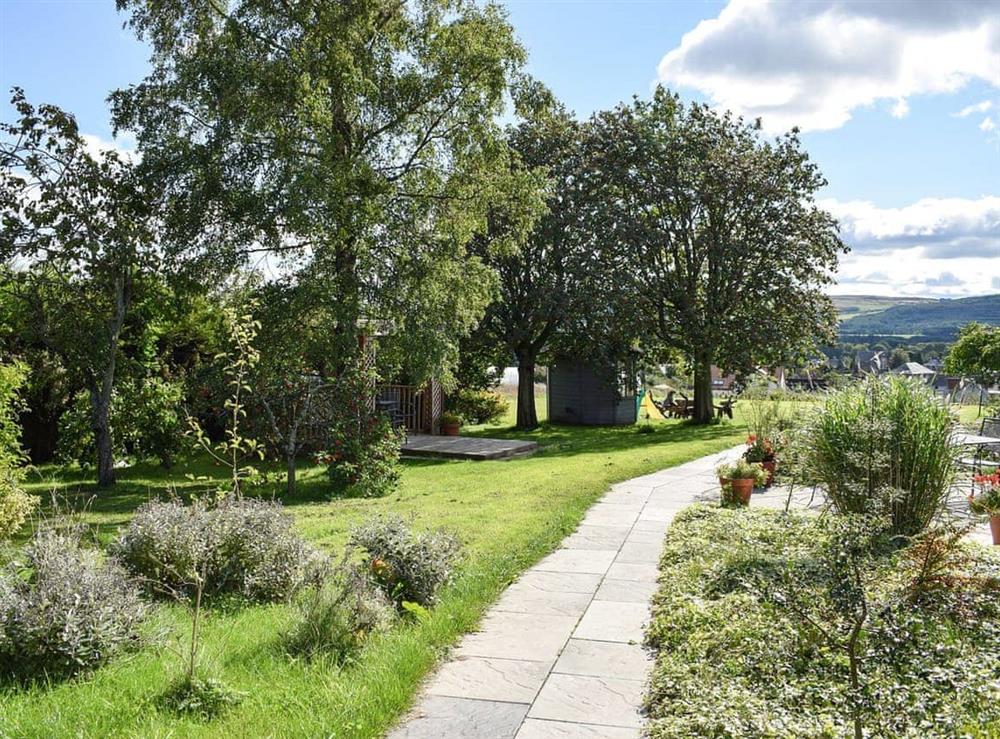 Garden at Orchard House in Auchtermuchty, Fife