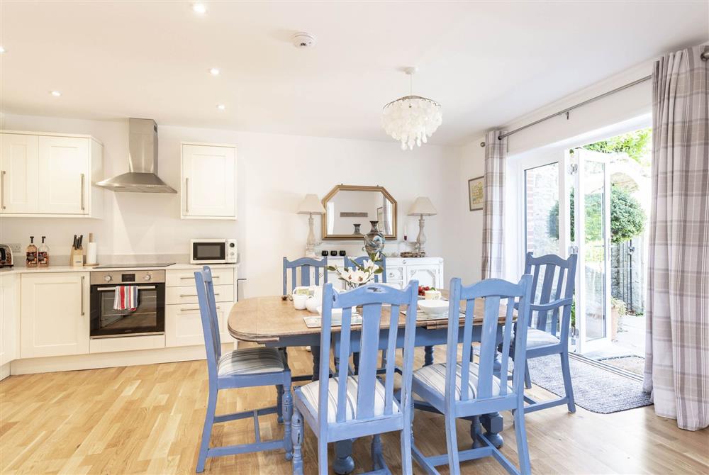 Kitchen and dining area at Orchard Leigh Cottage, Ventnor