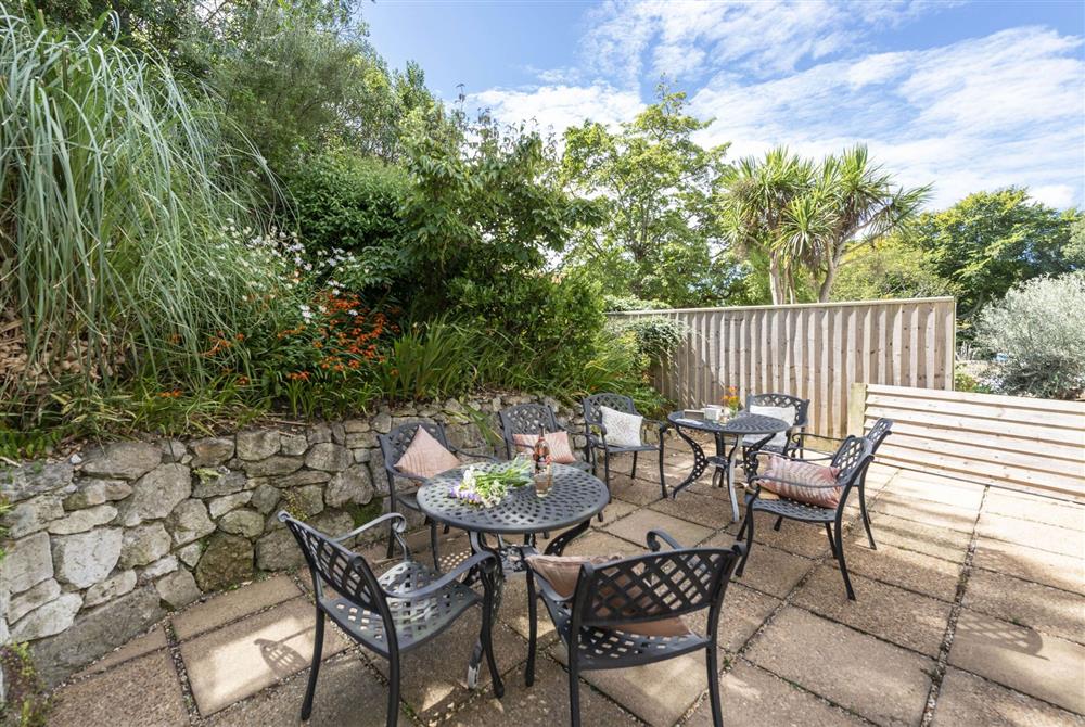 A pretty spot for alfresco dining at Orchard Leigh Villa, Ventnor