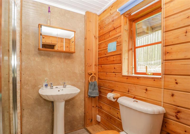 The bathroom at Orchard Lodge, Hockworthy near Sampford Peverell