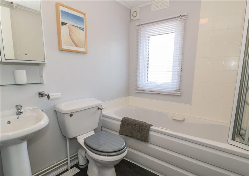 This is the bathroom at Orchard Lodge, Llanengan near Abersoch