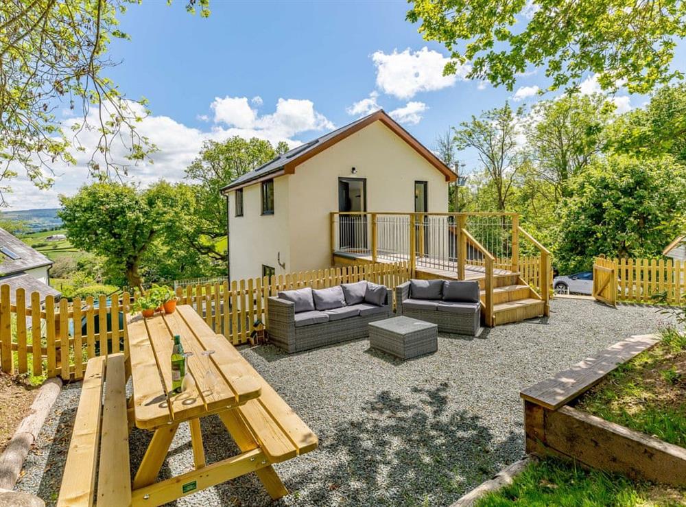Outdoor area at Orchard View in Clyro, Powys