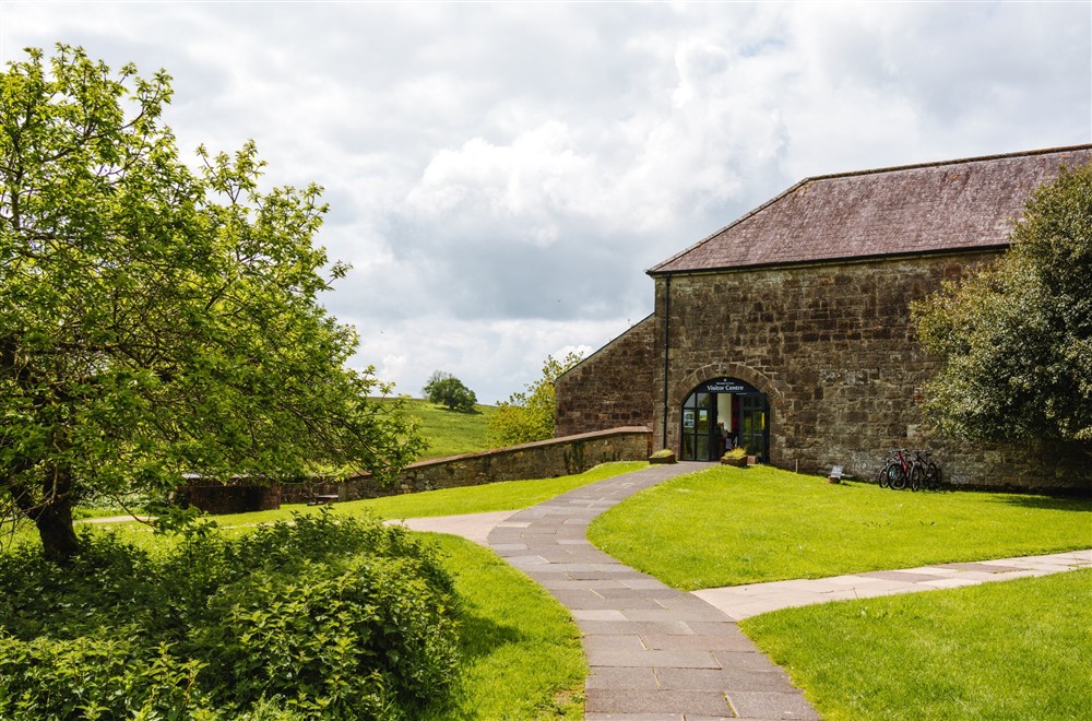 Crom Campsite path to visitor centre at Orchard View in County Fermanagh,