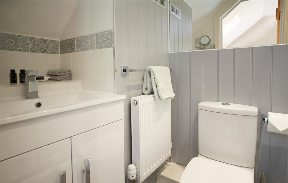 Master bedroom en-suite shower room at Orchard View, Pulverbatch