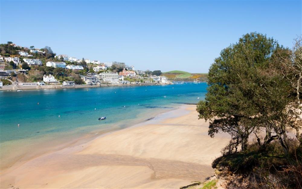 Family friendly Millbay beach on the Salcombe Estuary just 3 miles away. at Orchard View in South Pool