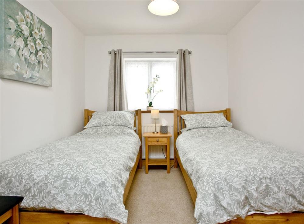 Twin bedroom at Orchard View in Whitegate, near Chard, Somerset