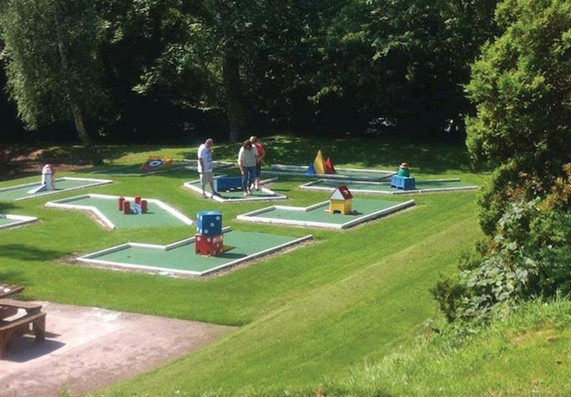 Crazy golf at Ord House Country Park in Berwick-upon-Tweed, Northumberland
