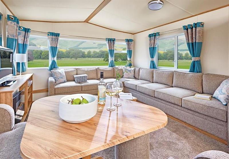 Inside a Ord Deluxe Caravan at Ord House Country Park in Berwick-upon-Tweed, Northumberland