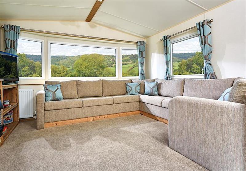 Living room at Ord Standard Caravan at Ord House Country Park in Berwick-upon-Tweed, Northumberland
